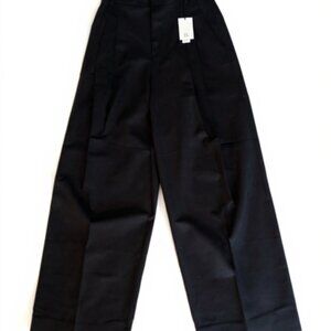 Banana Republic Siena Wool Wide-Leg Pant | Black | Size 6